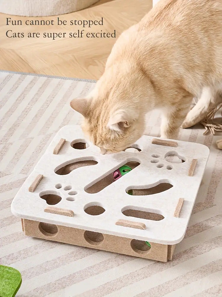 Gadget de Entretenimento para Animais de Estimação, um Brinquedo de Puzzle para Gatinhos, uma Caixa de Labirinto
