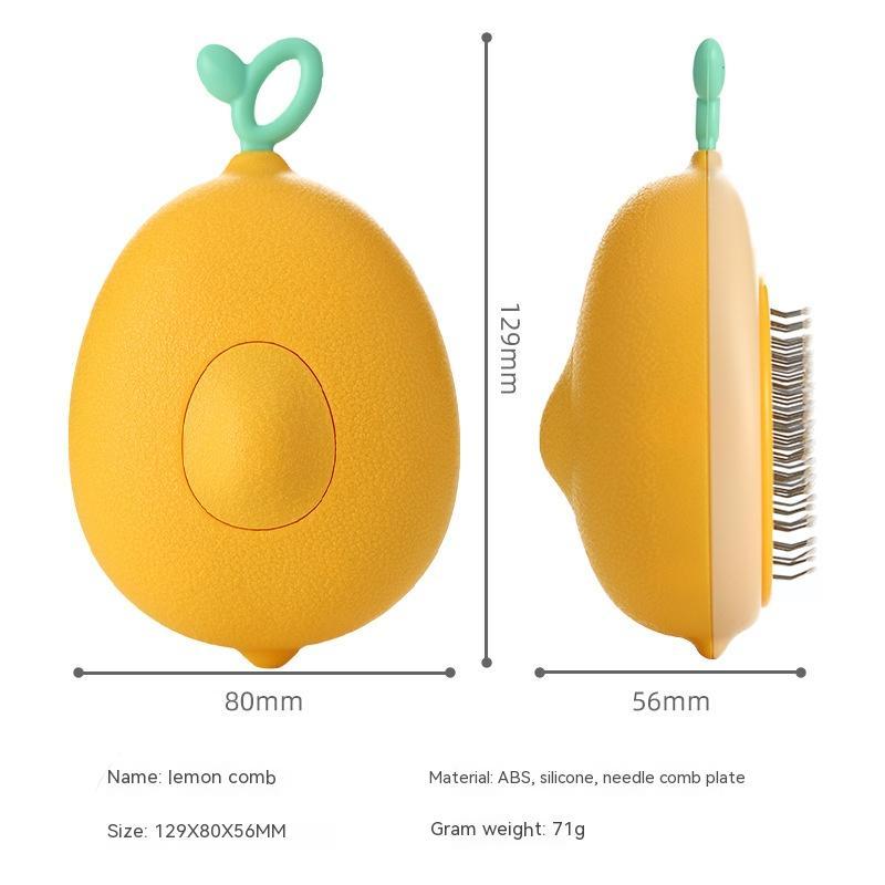 Escova removedora de pelos de gato, ferramenta de limpeza em forma de abacate para cães, pentes para animais de estimação, agulha de aço inoxidável, cuidados de limpeza para animais de estimação