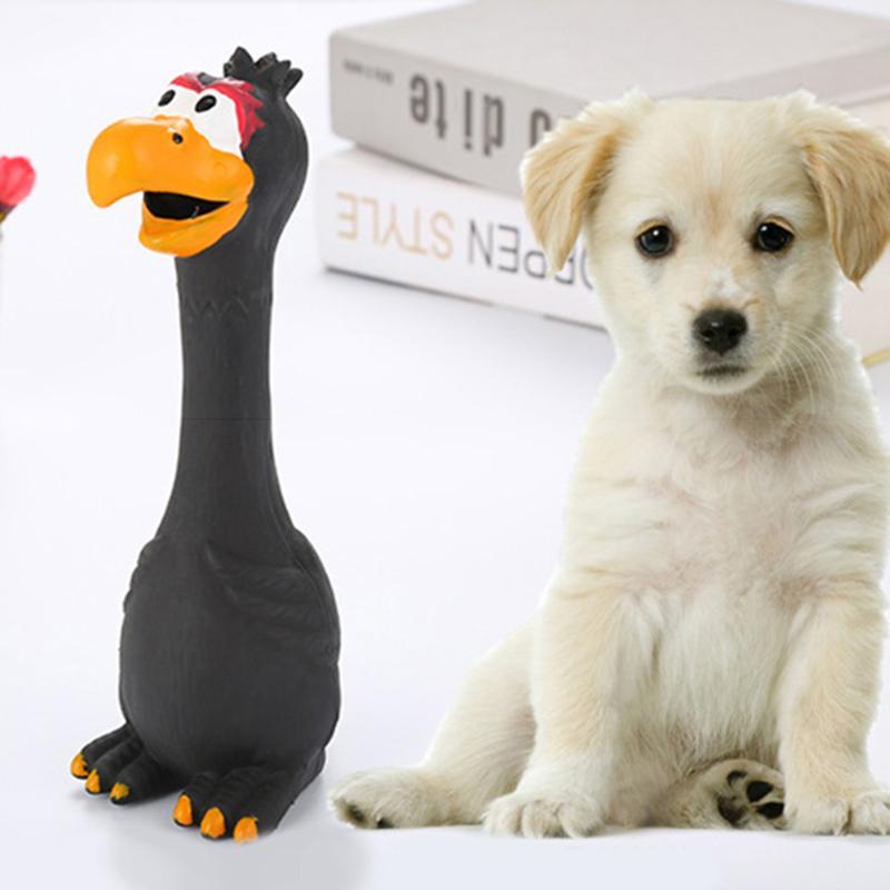 Brinquedo de cachorro com som de galinha,  resistentes a mordidas.