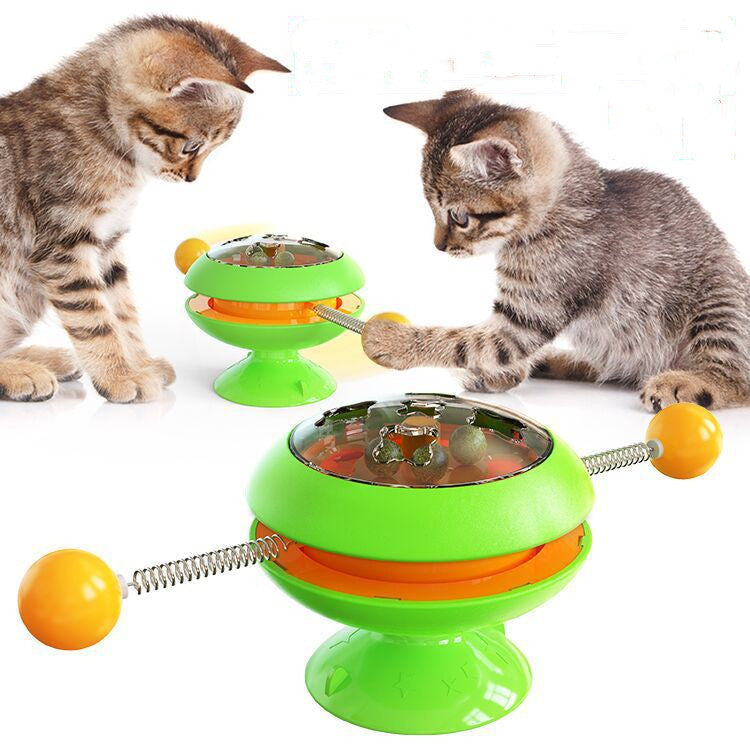 Brinquedos giratórios para gatos, suprimentos com catnip, brinquedos interativos de treinamento para gatos, acessórios para gatinhos, produtos para animais de estimação