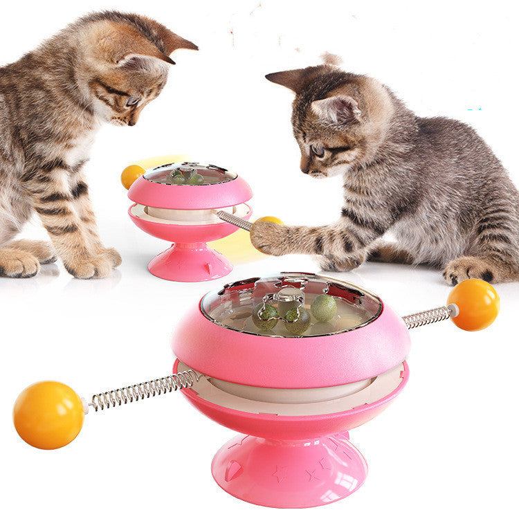 Brinquedos giratórios para gatos, suprimentos com catnip, brinquedos interativos de treinamento para gatos, acessórios para gatinhos, produtos para animais de estimação