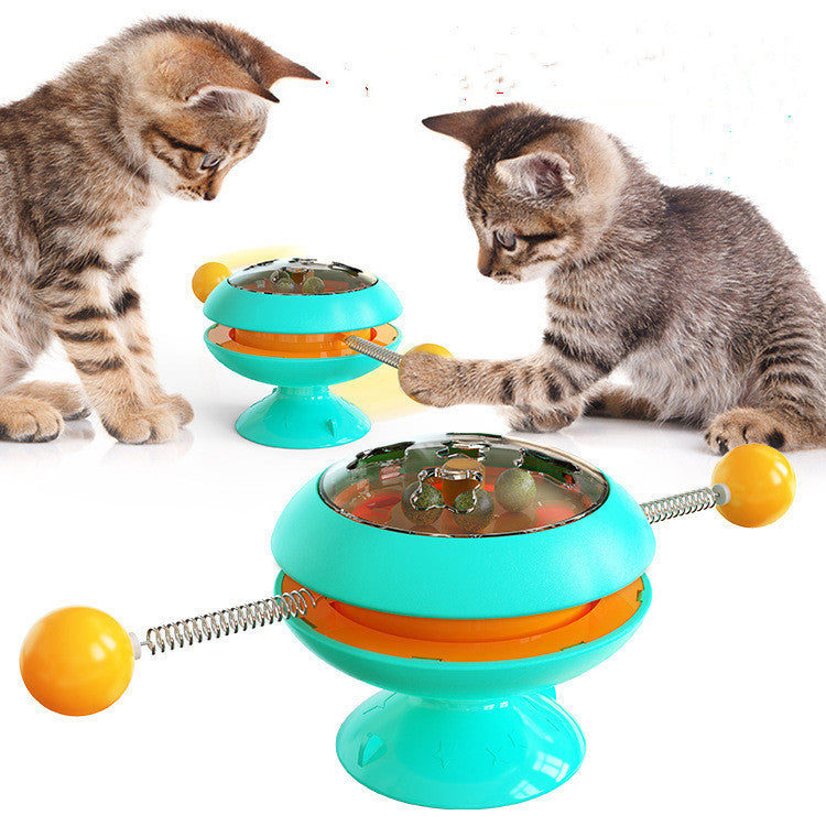 Brinquedos giratórios para gatos, suprimentos com catnip, brinquedos interativos de treinamento para gatos, acessórios para gatinhos, produtos para animais de estimação