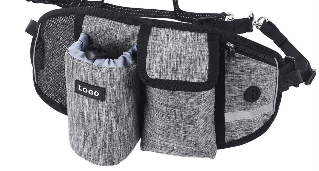 Coleira para treinamento de cães, bolsa de cintura, mãos livres.