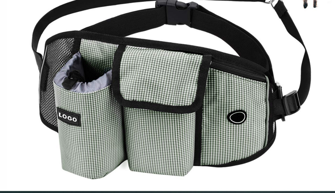 Coleira para treinamento de cães, bolsa de cintura, mãos livres.