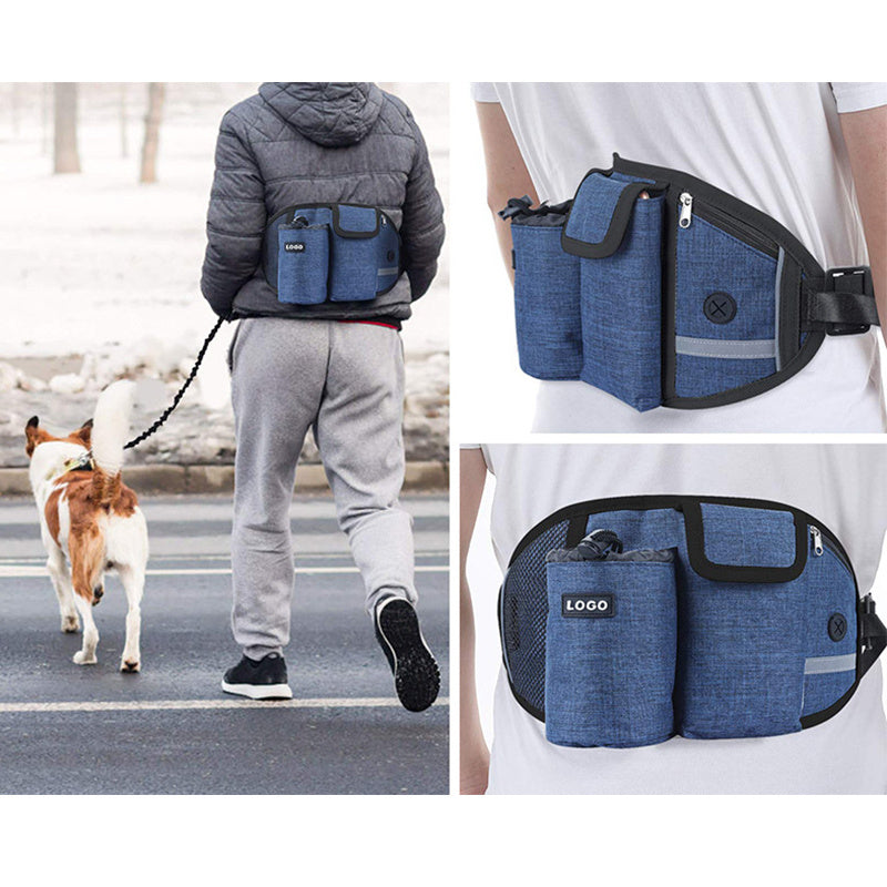 Coleira para treinamento de cães, bolsa de cintura, mãos livres.