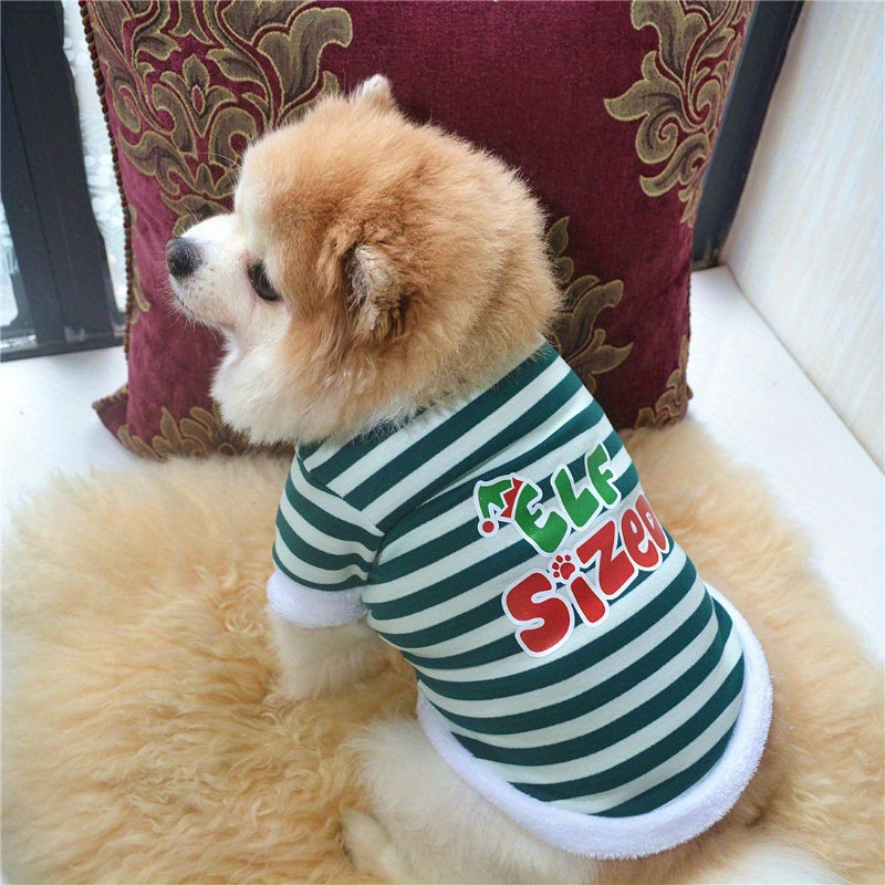 onjunto de 3 Camisetas Festivas de Natal para Cães & Gatos
