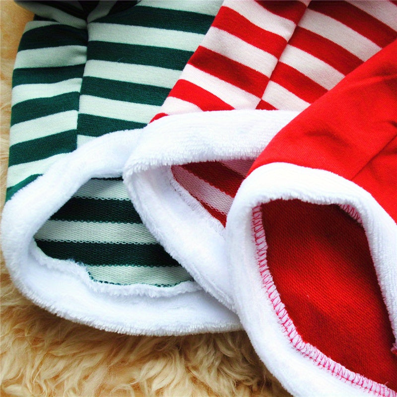 onjunto de 3 Camisetas Festivas de Natal para Cães & Gatos