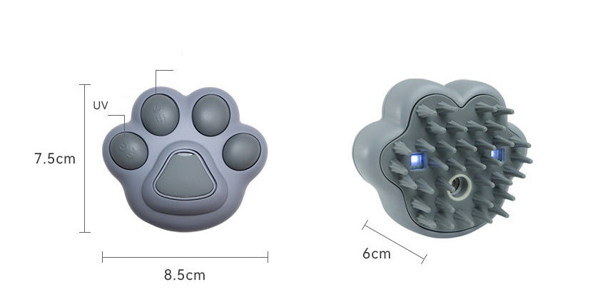 Pente depilatório a vapor para animais de estimação, massagem a vapor para relaxamento corporal e alívio da fadiga, pente para pelos soltos de gato, produtos para filhotes
