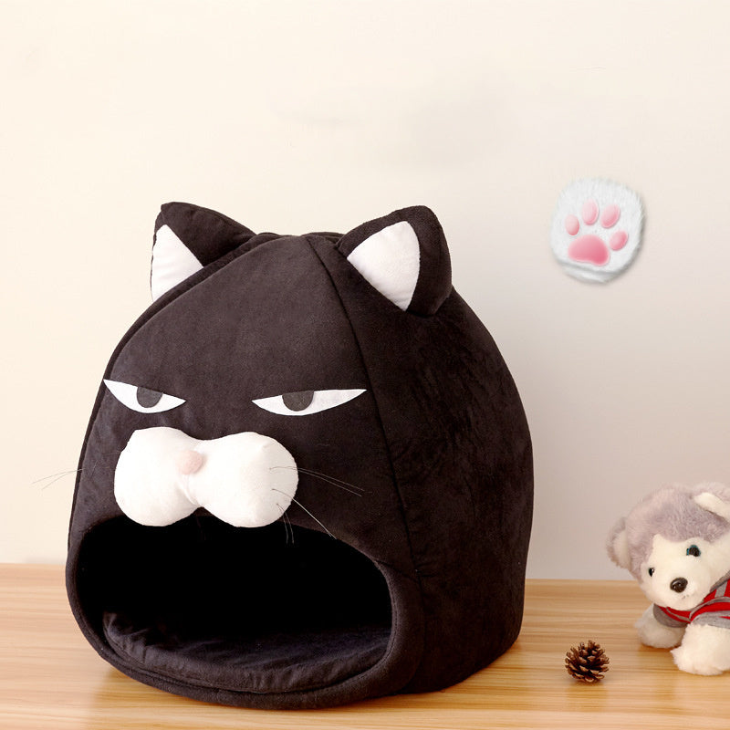Cama para gato, tapete para areia para gatos, ninho para dormir, cama para animais de estimação