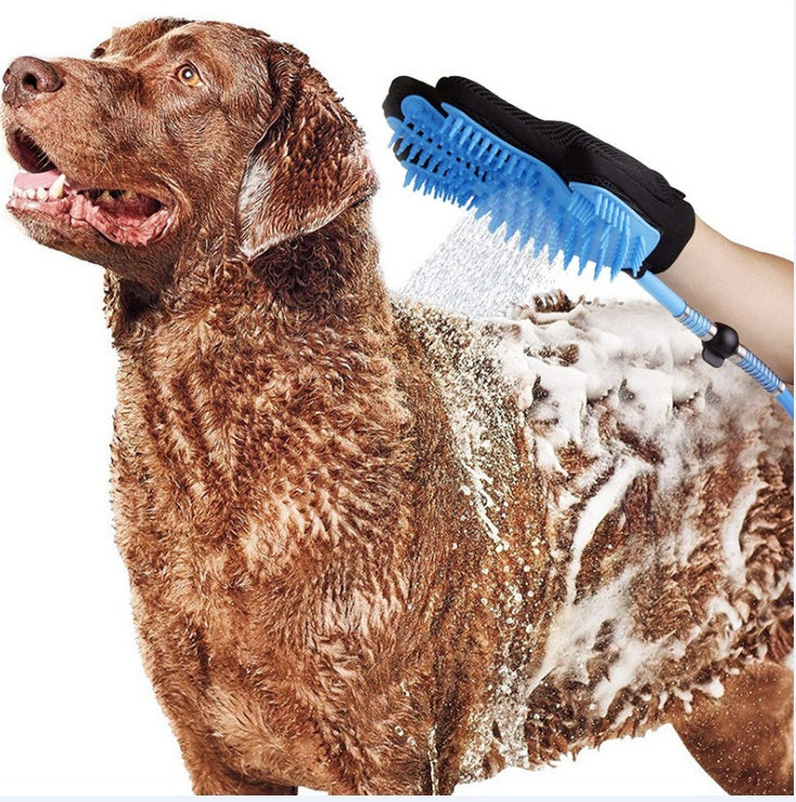 Chuveiro portátil para cães e gatos.