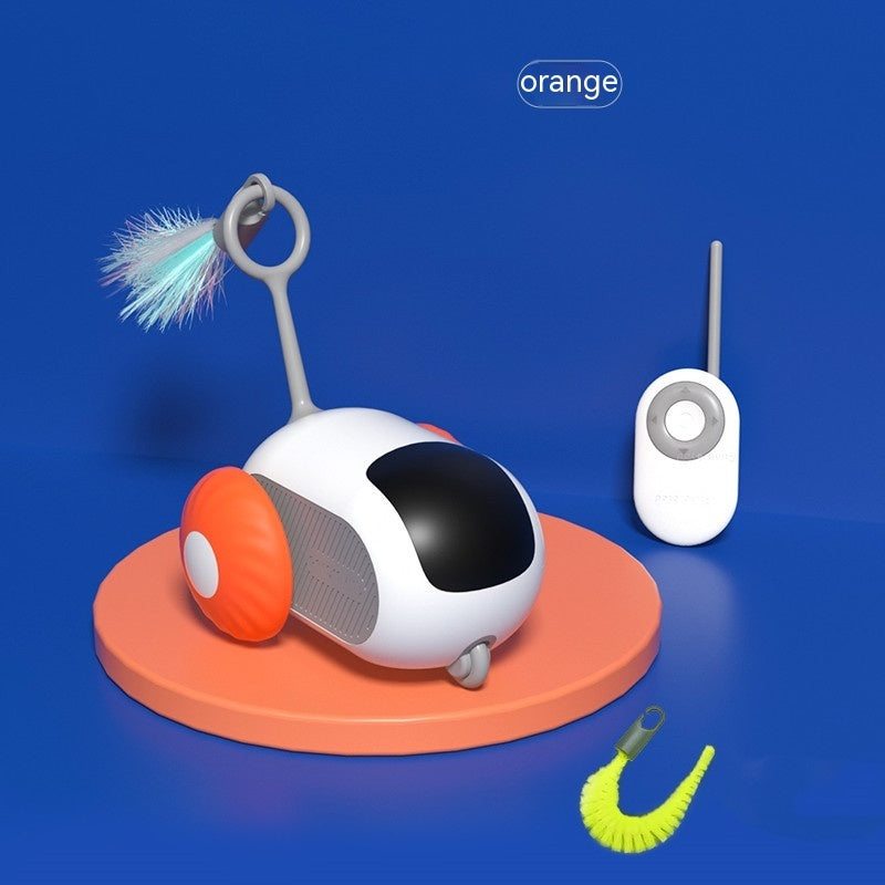 Carro de brinquedo interativo com controle remoto para gatos, carregamento USB, perseguição automática, movimento automático, carro de controle remoto inteligente, brinquedo interativo para gatos, produtos para animais de estimação