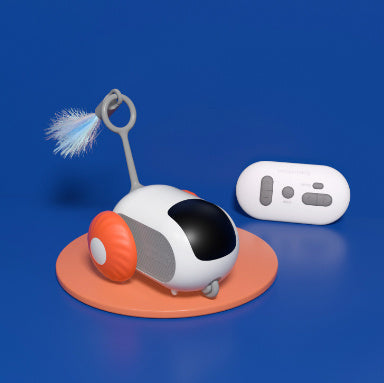 Carro de brinquedo interativo com controle remoto para gatos, carregamento USB, perseguição automática, movimento automático, carro de controle remoto inteligente, brinquedo interativo para gatos, produtos para animais de estimação