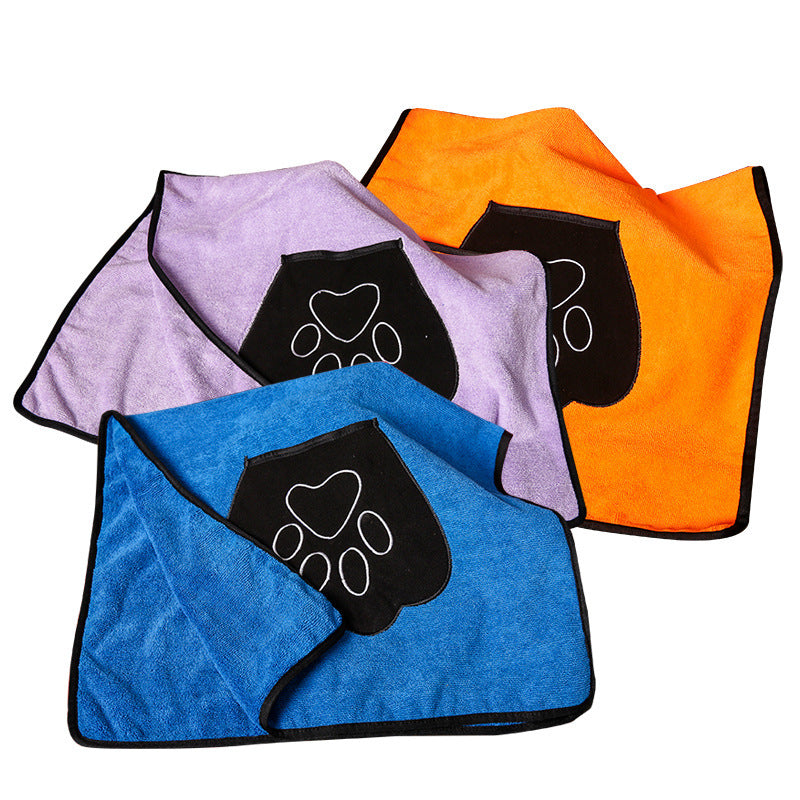 Toalha de banho absorvente para animais de estimação