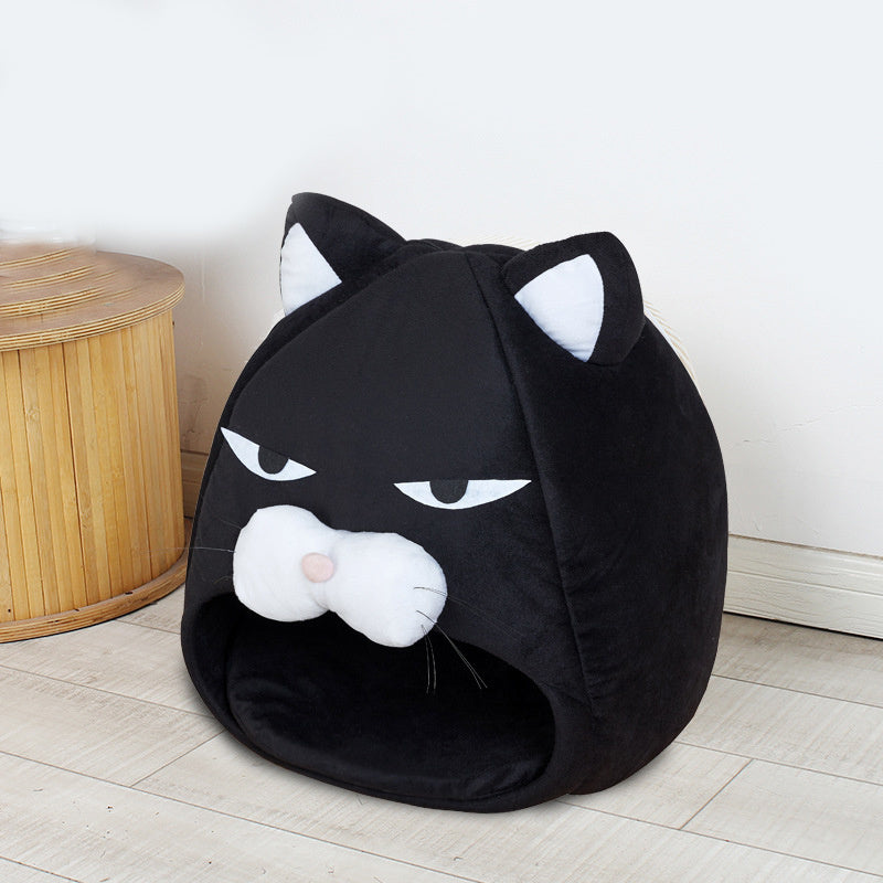 Cama para gato, tapete para areia para gatos, ninho para dormir, cama para animais de estimação