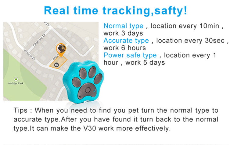 Localizador GPS para Animais de Estimação – Modelo V30