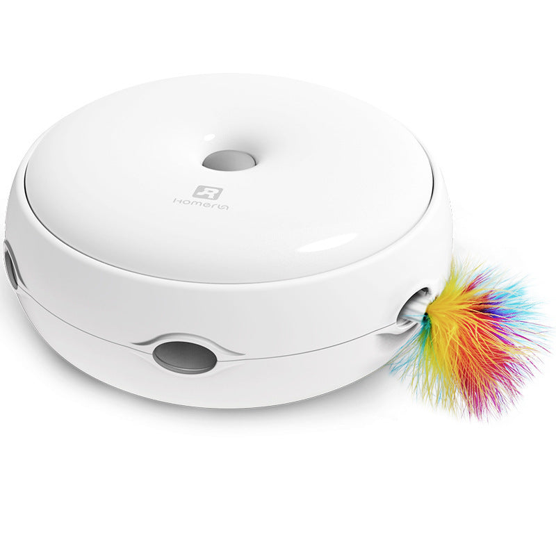 Brinquedo elétrico para gatos, inteligente, engraçado, bastão para gatos, donut, plataforma giratória automática