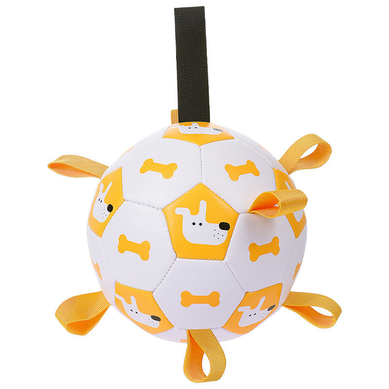 Brinquedos interativos para cães, bolas de futebol para crianças, treinamento ao ar livre, pet, mordida esportiva, mordedor, bola com estampa fofa
