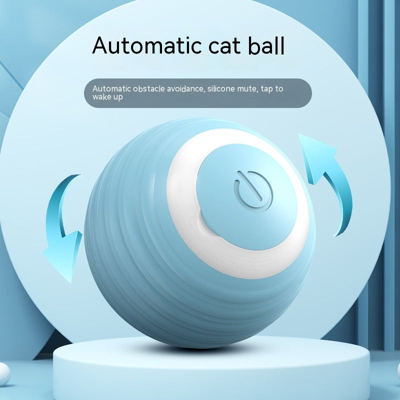 Bola de brinquedo inteligente para gatos, bola de brinquedo com movimento automático e quicante para gatinhos dentro de casa