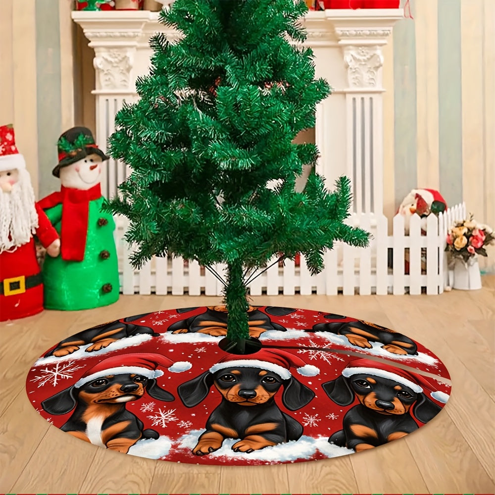 Tapete para árvore de Natal de Dachshund