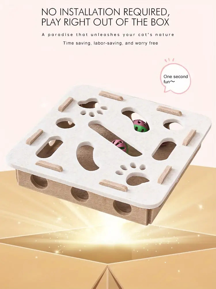 Gadget de Entretenimento para Animais de Estimação, um Brinquedo de Puzzle para Gatinhos, uma Caixa de Labirinto