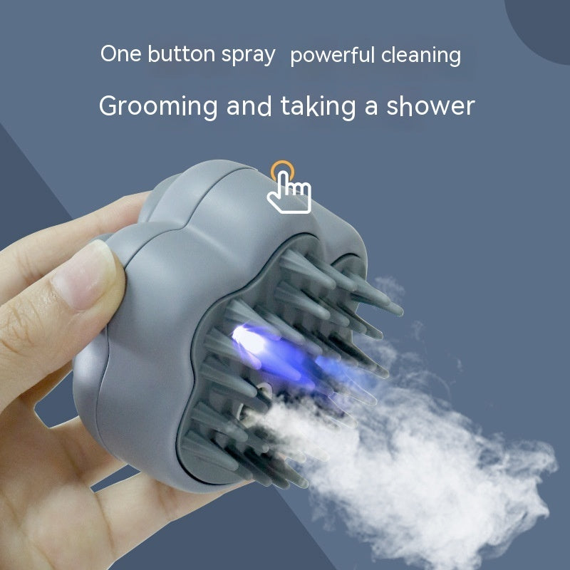 Pente depilatório a vapor para animais de estimação, massagem a vapor para relaxamento corporal e alívio da fadiga, pente para pelos soltos de gato, produtos para filhotes