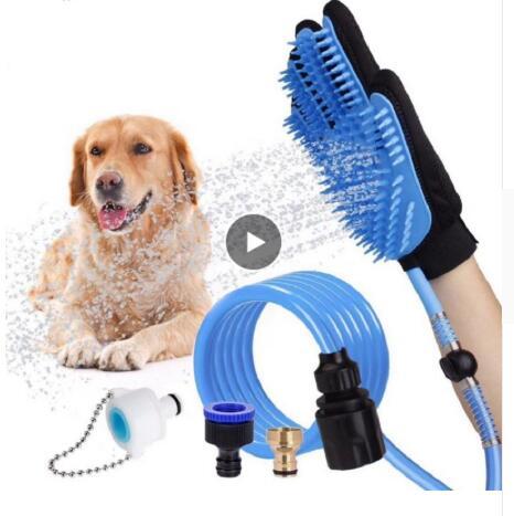 Chuveiro portátil para cães e gatos.