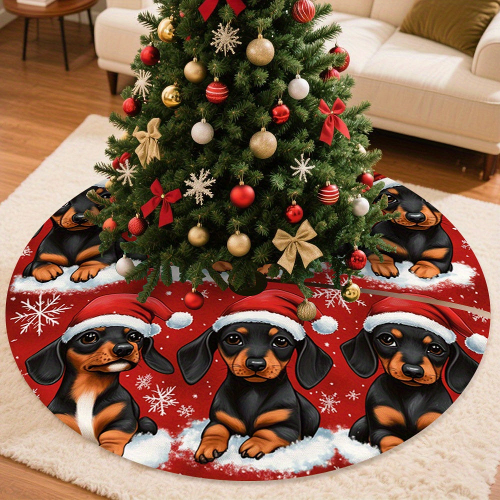 Tapete para árvore de Natal de Dachshund