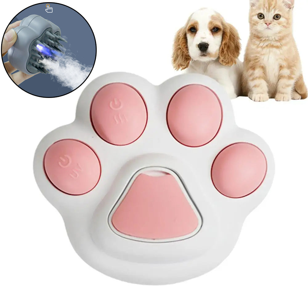 Pente depilatório a vapor para animais de estimação, massagem a vapor para relaxamento corporal e alívio da fadiga, pente para pelos soltos de gato, produtos para filhotes