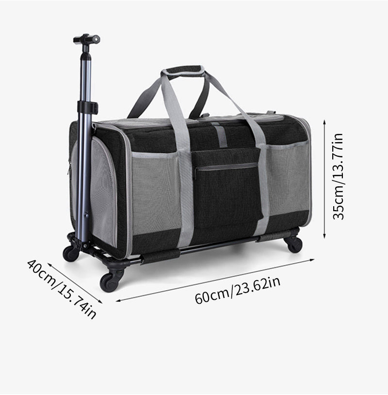 Mala de transporte multifuncional para animais de estimação, bolsa de transporte ajustável , portátil para cães e gatos ideal para passeios e viagens e