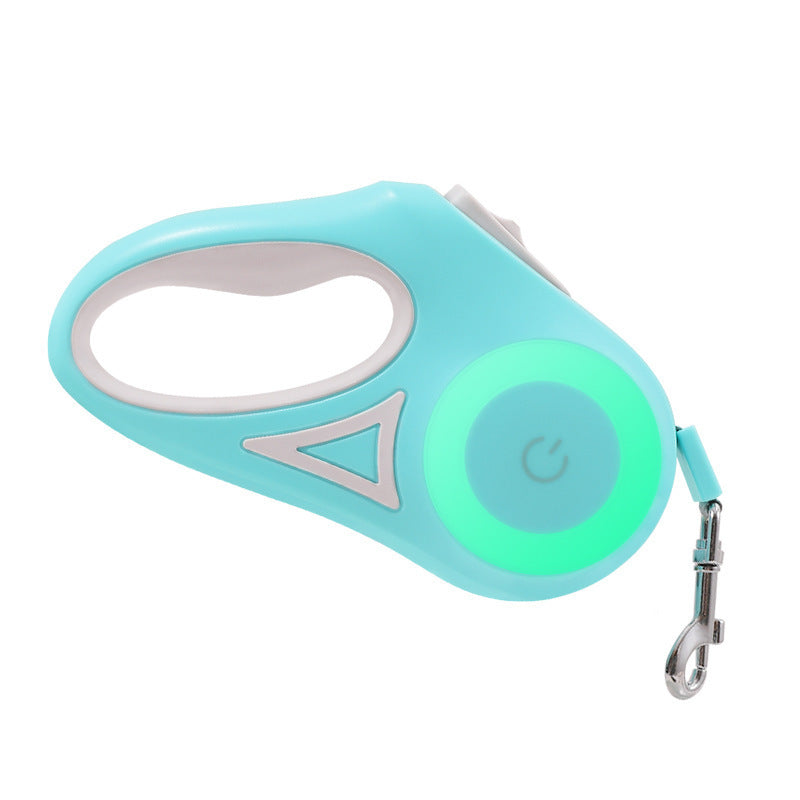 Coleira retrátil para cães com holofote automático
