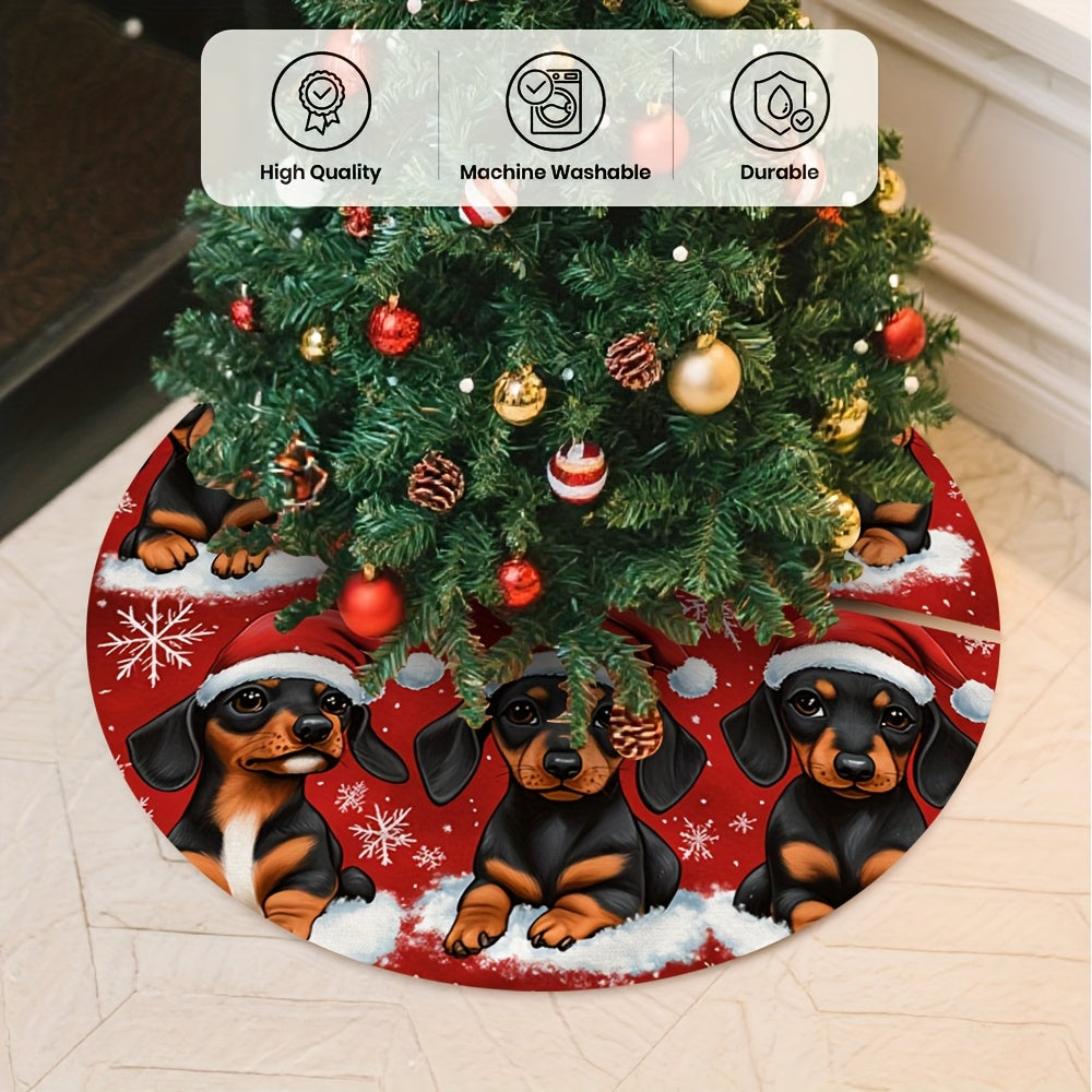 Tapete para árvore de Natal de Dachshund