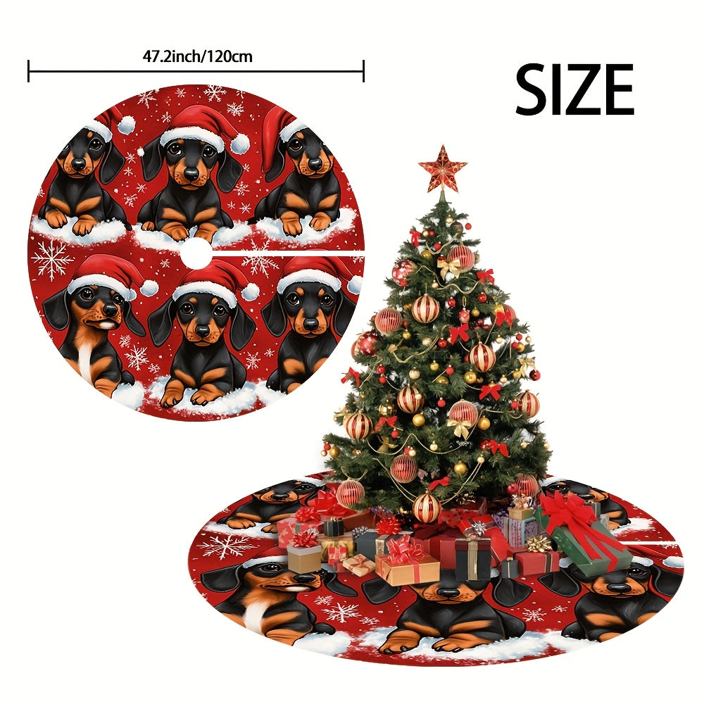 Tapete para árvore de Natal de Dachshund
