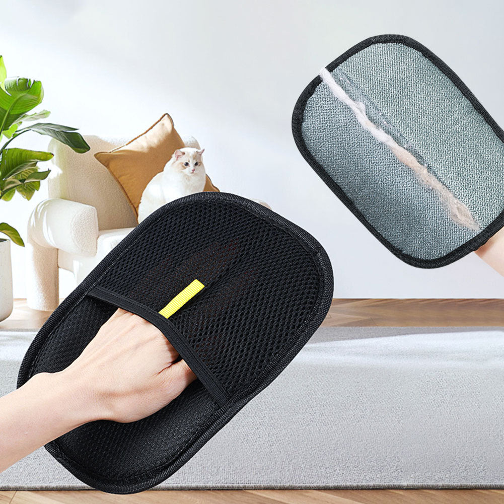 Luva removedora de pelos de animais de estimação, luvas removedoras de pelos de animais de estimação, escova para remoção de pelos de cães, gatos e coelhos com pelos longos e curtos e encaracolados