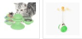 Moinho de vento giratório para gatos, brinquedo multifuncional para arranhar e coçar os dentes