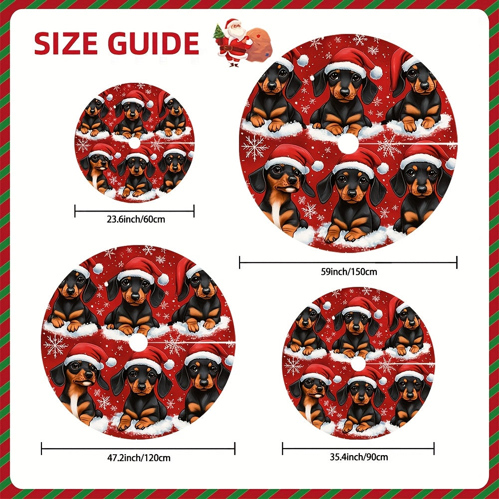 Tapete para árvore de Natal de Dachshund