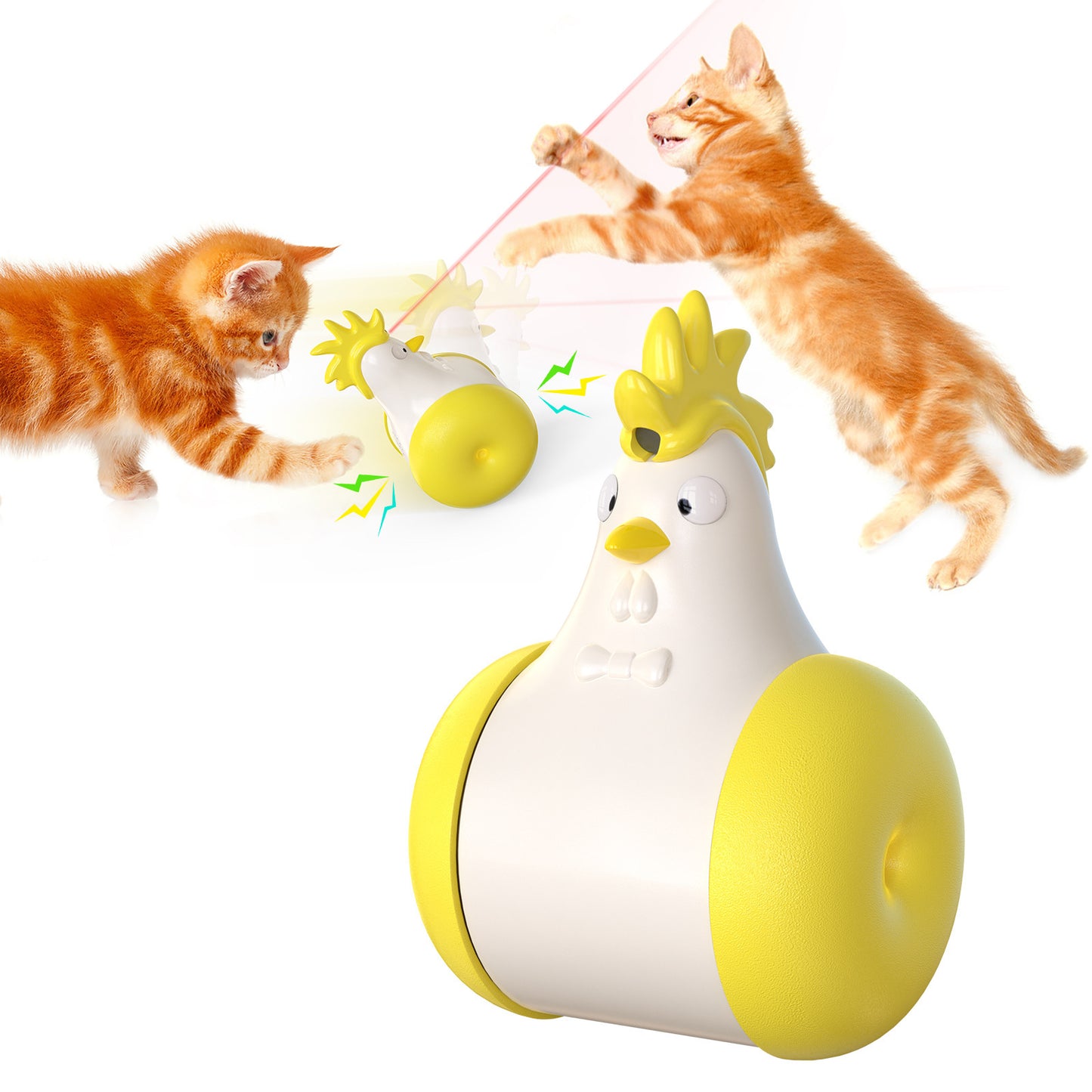 Pet Supplies Novo brinquedo elétrico para gatos com laser emissor de som