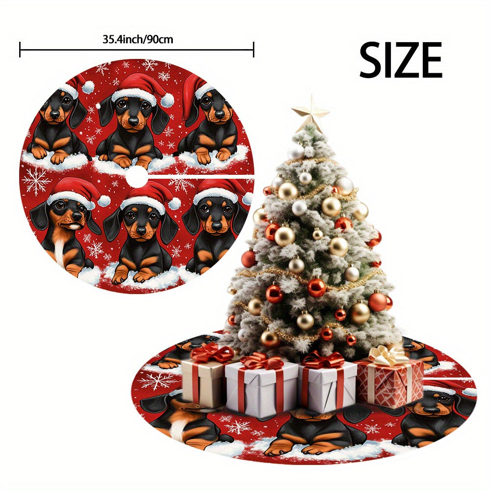 Tapete para árvore de Natal de Dachshund