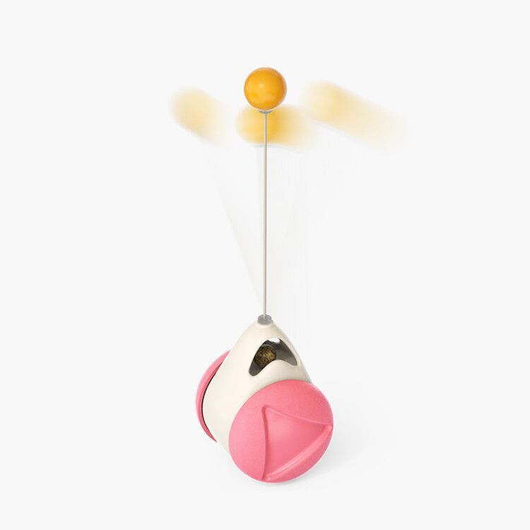 Moinho de vento giratório para gatos, brinquedo multifuncional para arranhar e coçar os dentes