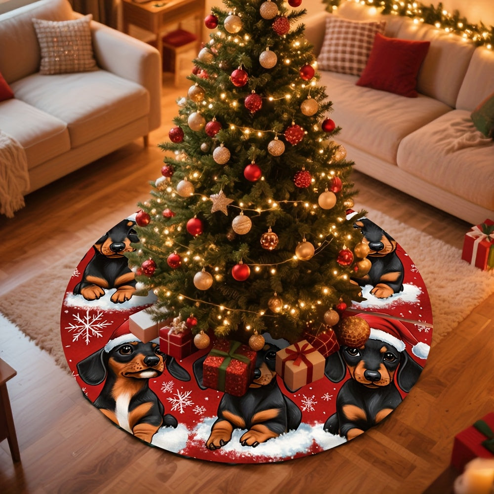 Tapete para árvore de Natal de Dachshund