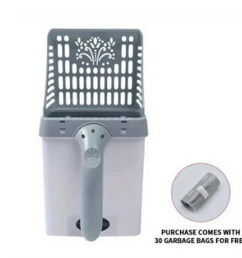 Neater Litter Genie Scooper Cat Litter Sifter Scoop System Kitty Litter Scooper com sacos de resíduos extras da Neater Litter Scooper