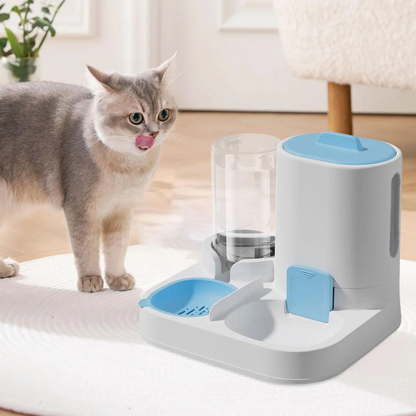 Alimentador automático para animais de estimação, dispensador de água, tigela portátil para cães