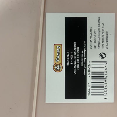 Caixa de areia grande para gatos