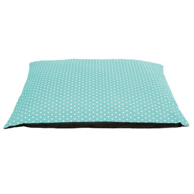 Printed bed with polka dots in different colors for dogs