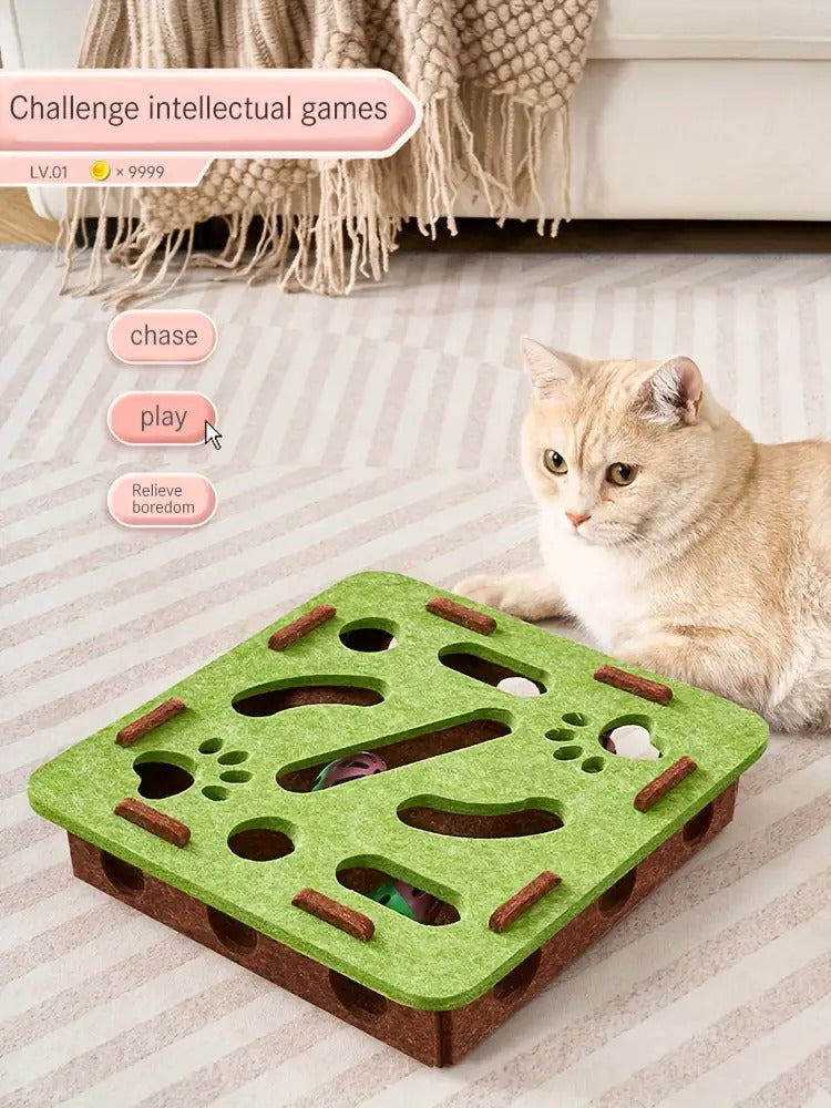 Gadget de Entretenimento para Animais de Estimação, um Brinquedo de Puzzle para Gatinhos, uma Caixa de Labirinto