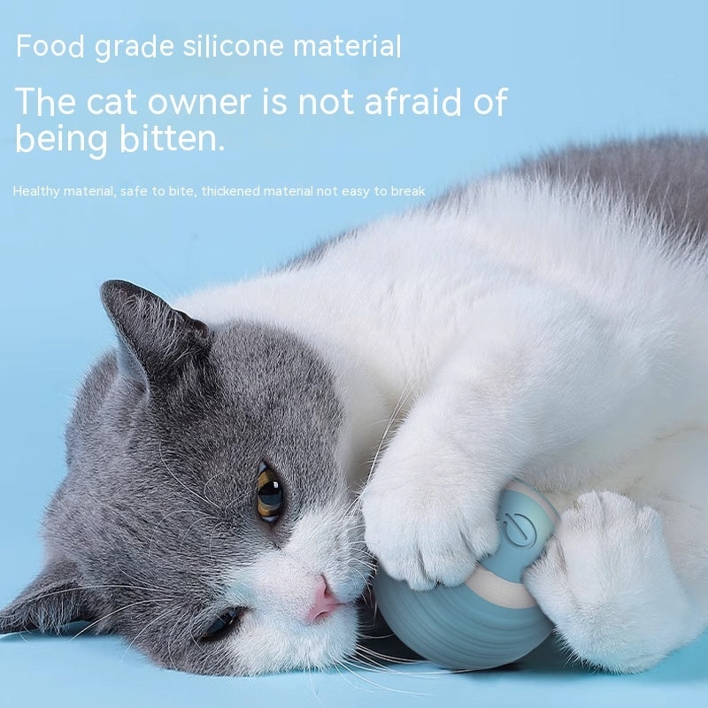 Bola de brinquedo inteligente para gatos, bola de brinquedo com movimento automático e quicante para gatinhos dentro de casa
