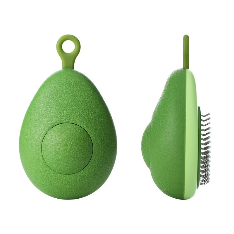 Escova removedora de pelos de gato, ferramenta de limpeza em forma de abacate para cães, pentes para animais de estimação, agulha de aço inoxidável, cuidados de limpeza para animais de estimação