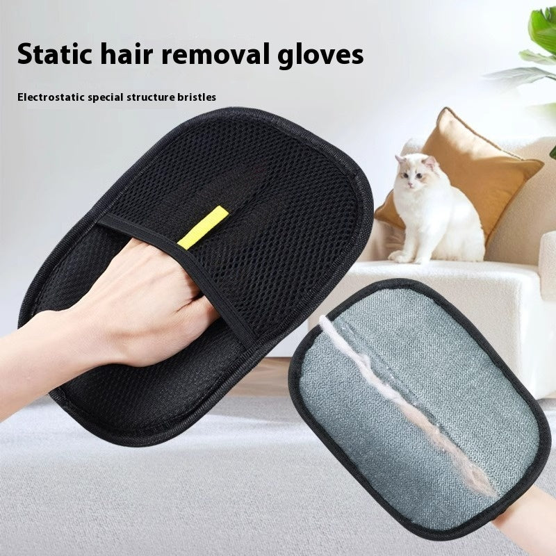 Luva removedora de pelos de animais de estimação, luvas removedoras de pelos de animais de estimação, escova para remoção de pelos de cães, gatos e coelhos com pelos longos e curtos e encaracolados