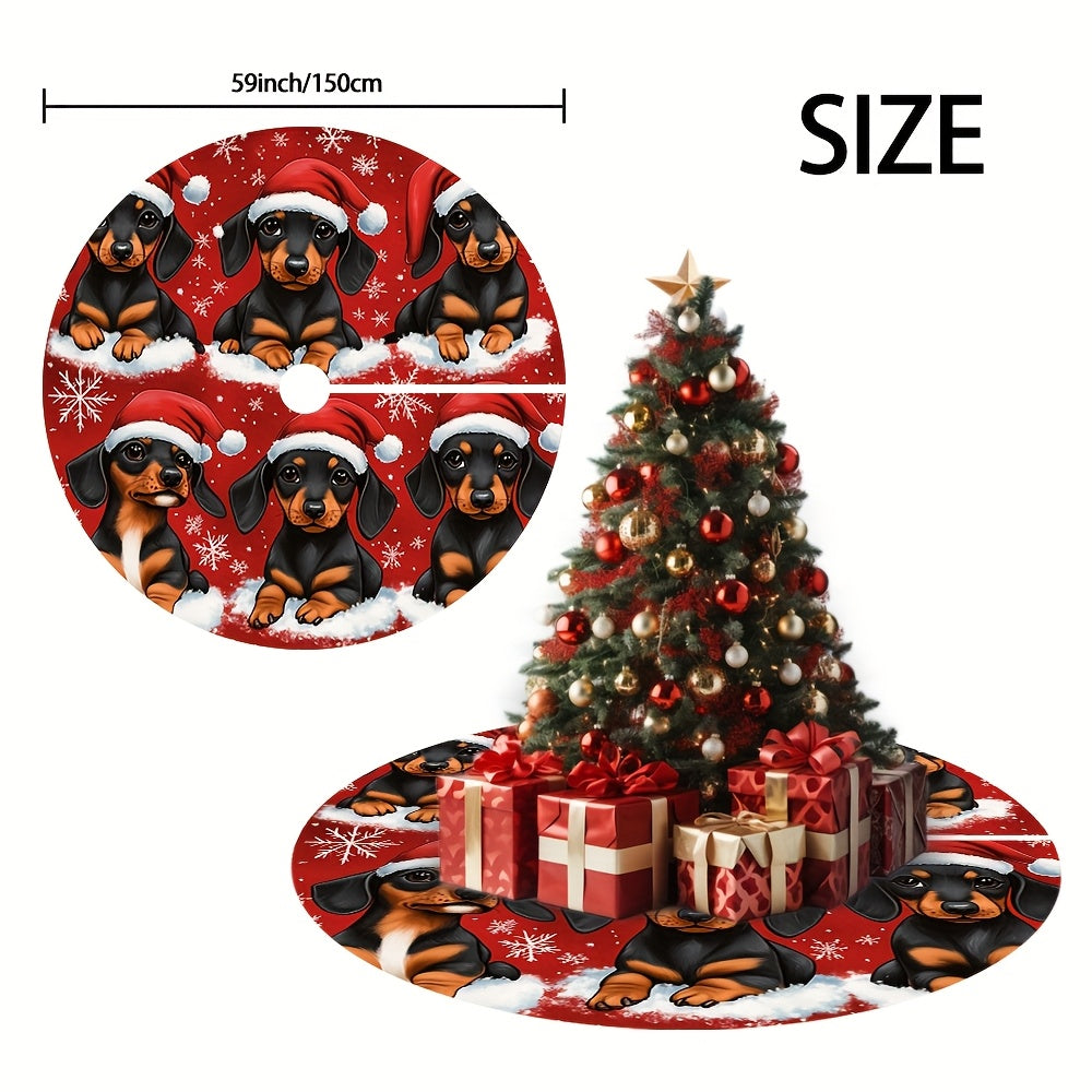Tapete para árvore de Natal de Dachshund