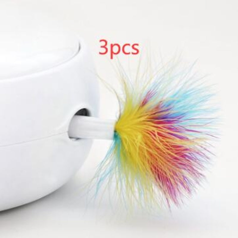 Brinquedo elétrico para gatos, inteligente, engraçado, bastão para gatos, donut, plataforma giratória automática