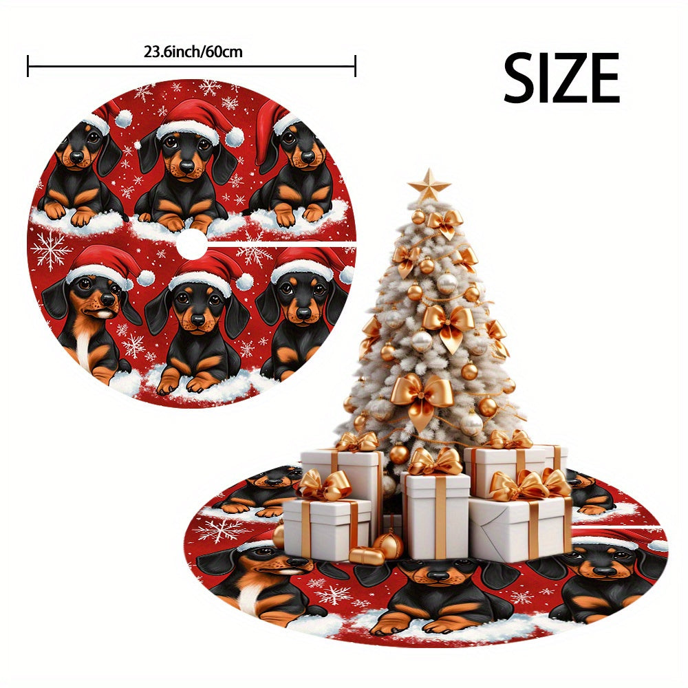 Tapete para árvore de Natal de Dachshund